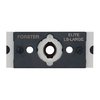 Il Quick Change Jaw Assembly di Forster per pressa Co-Ax consente un cambio rapido delle ganasce, adattandosi a cartucce da .343" a .422", senza errori di montaggio.