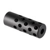 Il Gentry Custom Quiet Muzzle Brake 6.5mm riduce efficacemente il rinculo e il salto della bocca, disponibile in finiture blu opaco, blu lucido o acciaio inox.
