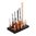 Set completo di 17 pezzi con blocco da banco