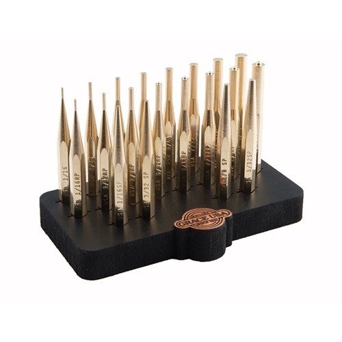 Il set di punzoni in ottone Grace USA da 20 pezzi è realizzato con precisione, ideale per lavori critici grazie alla sua natura non-marring e non-sparking.