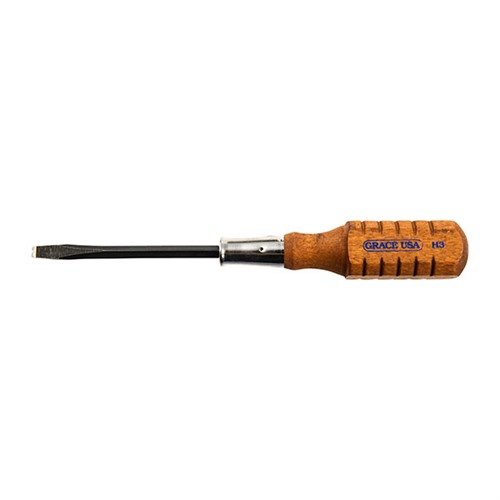 Il set di cacciaviti Grace USA offre manici in legno, punte indurite e un robusto shank quadrato, garantendo precisione e durata per i lavori di gunsmithing.