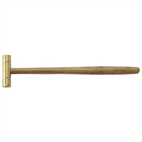 Martello in ottone solido da 2 oz, leggero e senza segni, ideale per un controllo massimo e una visione chiara. Manico in legno sagomato per precisione.