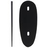 1/4"-1/16" SPAZIATORE POSITIVO PER CALCIO IN POLIMERO NERO
