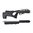 Calcio per RUGER 10/22 Takedown con foro per il pollice in gomma nera