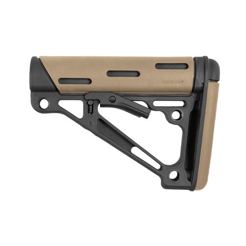 Il calciolo Hogue OverMolded® è realizzato in polimero rinforzato, offre una spalla in gomma, un design anti-rumore e diverse opzioni di montaggio per slinguette.