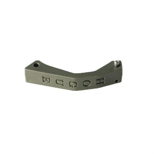 Il grilletto contornato in polymer per AR-15/M-16 offre comfort e controllo superiori, disponibile in Flat Dark Earth, O.D. Green e Nero.