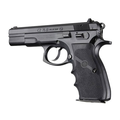 Le impugnature HOGUE per pistole semi-automatiche offrono comfort e controllo, assorbendo il rinculo e migliorando la presa grazie ai modelli con scanalature.