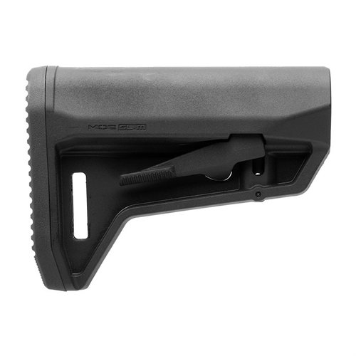 Il MOE SL-M Carbine Stock offre un design compatto, un pad antiscivolo, un leveraggio ambidestro e accetta M-LOK QD Sling Mount, ideale per AR-15.