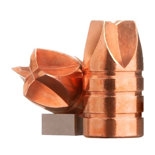 I proiettili 38 CALIBER (0.357") XTREME DEFENSE offrono un'eccezionale cavità di ferita permanente, penetrazione controllata e ridotto rinculo, realizzati in rame solido.