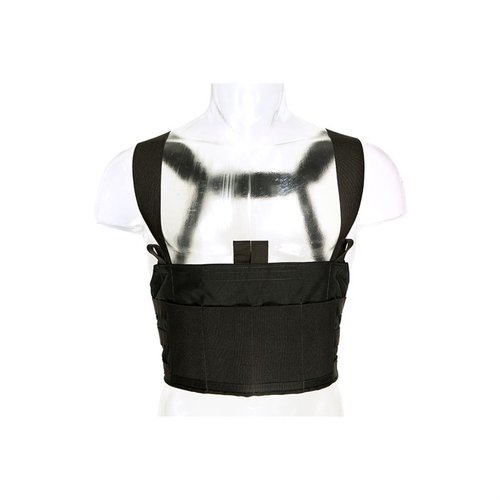 Il Ten Speed M4 Chest Rig è un sistema leggero che trasporta 4 caricatori AR-15/M4, regolabile, resistente e versatile per accessori e documenti.
