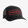Cappellino Trucker con Patch Wordmark Nero/Rosso