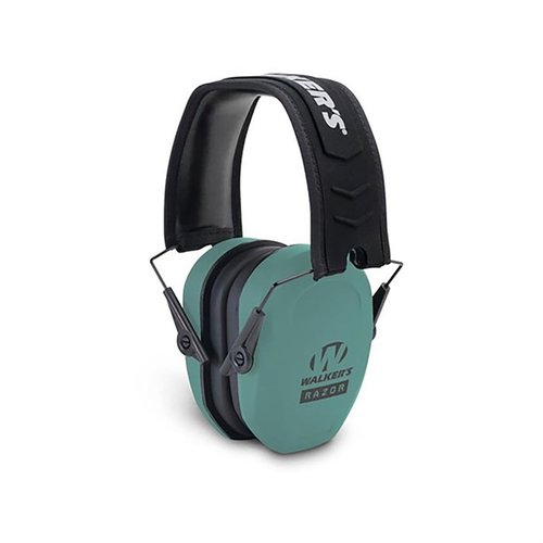 Le cuffie Walkers Razor Slim Passive offrono protezione acustica efficace con un NRR di 27 dB, design compatto e comfort per un uso prolungato.