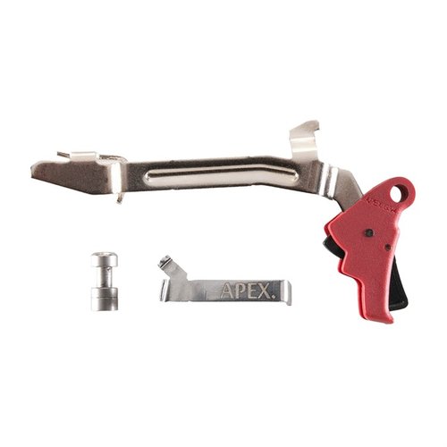 Il kit di miglioramento dell'azione per Glock® Gen 3/4 offre un grilletto Apex in polimero, riducendo il peso e il viaggio del grilletto per una migliore precisione.