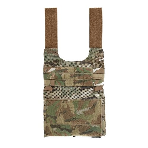 La OTB OVERT Front Plate Bag è progettata in mesh idrofobo per operazioni marittime, con MOLLE integrato, supporto PTT e compatibilità con placard.