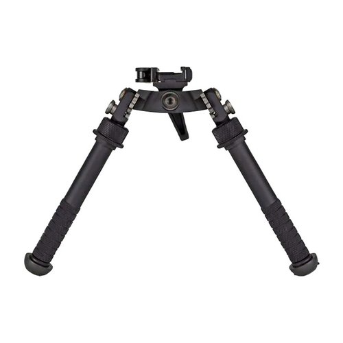 Il bipiede ATLAS GEN 2 CAL offre un'altezza regolabile, movimento di canting bloccabile e gambe più robuste, ideale per tiratori senza funzione di panning.