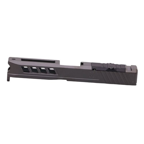 L'AXIOM SLIDE per Glock 19 è realizzato in acciaio inossidabile 17-4ph, con taglio per RMR e finiture attraenti, garantendo funzionalità e stile.