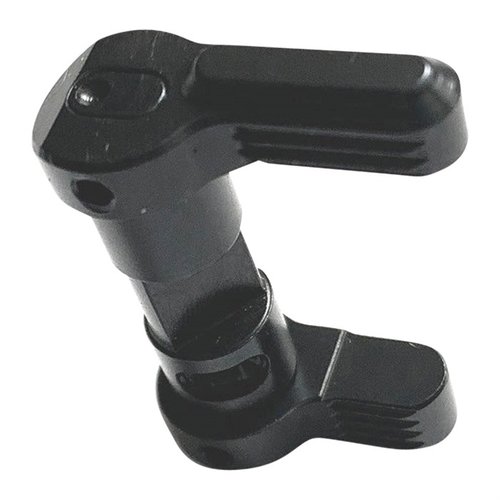 L'AR-15 AMBI SAFETY SELECTOR W/ OFFSET offre un design robusto, leve offset per un facile accesso e serrature precise per una sicurezza affidabile in combattimento.