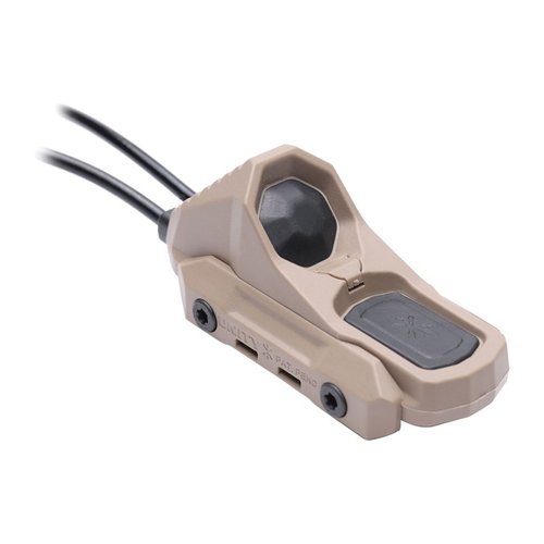L'AXON SWITCH offre un controllo totale su luci e laser con un design compatto e resistente, compatibile con M1913 Rail e M-LOK®, ideale in situazioni critiche.