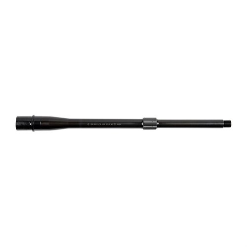 .308 DPMS, canna in acciaio inossidabile 416R con finitura QPQ, testata HP e MPI, profilo BA Hanson e blocco gas lo-pro incluso per massima precisione.