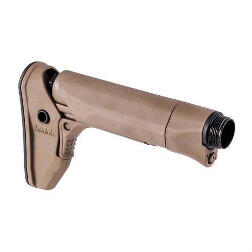 Scopri il RECC·E™ Carbine Stock di Reptilia: leggero, modulare e con punti di attacco QD ambidestri, ideale per fucili AR15/M16.