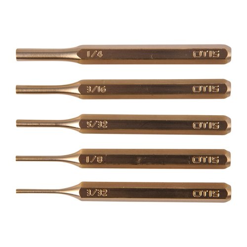 Set di punte in ottone da 5 pezzi, lunghezza 4”, ideali per assemblare/smontare armi, installare/rimuovere perni e allineare parti. Resistente alla corrosione.