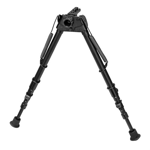 Il bipiede S-25C-MLOK si estende da 13,5" a 27", è ultraleggero (18,6 oz), si adatta a Mlok Handguard e compensa il terreno irregolare.