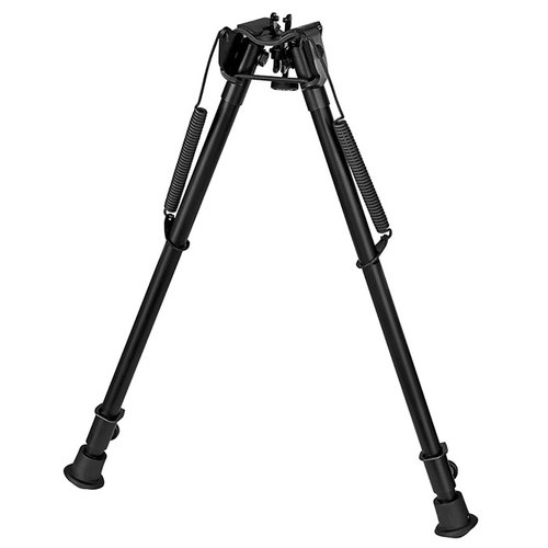 Il bipiede 1A2-H Harris si estende da 13,5" a 23", è ultraleggero (15 oz), con base solida e gambe in due pezzi per una stabilità ottimale.
