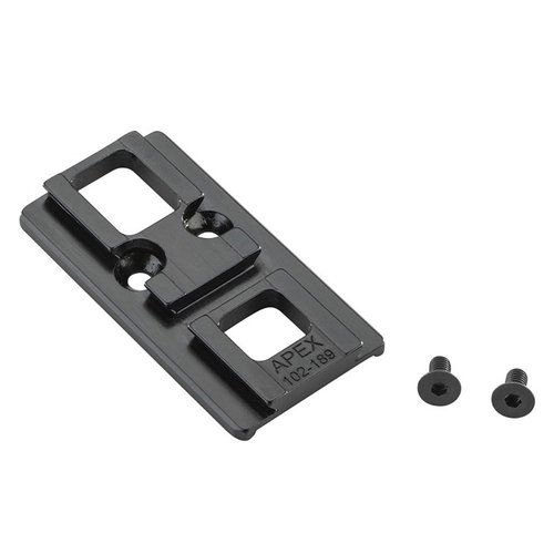 Il Mount Apex per GLOCK® MOS consente un montaggio sicuro per Aimpoint® Acro™ P-1 & P-2 e Steiner MPS, realizzato in acciaio e finitura nera.