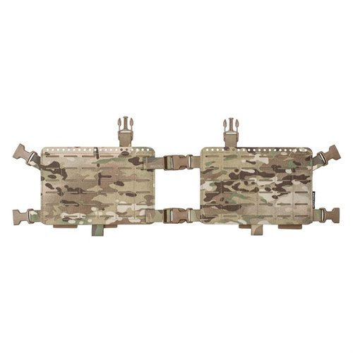 Il 34 Alpha Chest Rig offre una piattaforma versatile e a basso profilo, compatibile con pouches Spiritus, per configurazioni di carico personalizzabili.