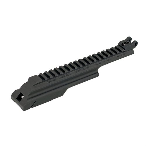 Il KRINKOV GEN-3 Dog Leg Rail offre un montaggio solido per ottiche, equilibrio ottimale e protezione contro il calore della canna, mantenendo la funzionalità del AK.