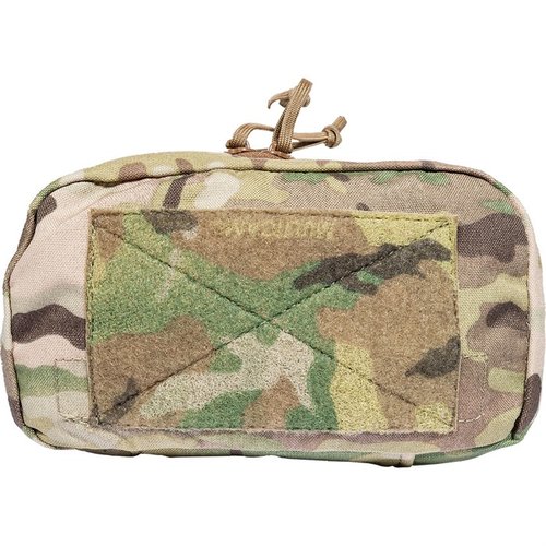 Il pouch orizzontale E&E di Grey Ghost Gear offre ampio spazio per l'organizzazione di attrezzature, con finestre chiare, tasche interne e anelli elastici.