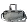 Borsa da tiro grande grigia con zip nere