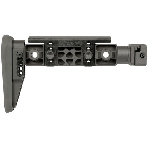 Le ALPHA SERIES FIXED BEAM STOCKS offrono un design reversibile, materiali resistenti e una comoda regolazione per un'ottima esperienza di tiro.