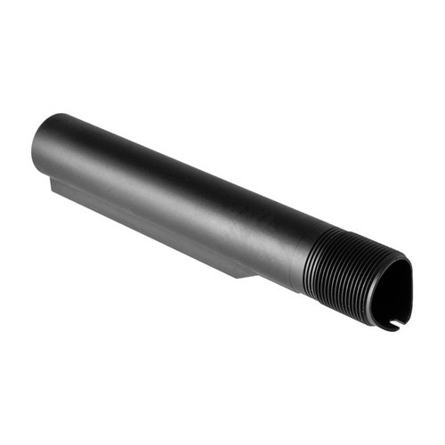 Il tubo di buffer Anti Tilt AR-15 in alluminio 7075-T6 previene il tilt del carrier, riduce l'usura e include tre fori di drenaggio per ambienti marini.