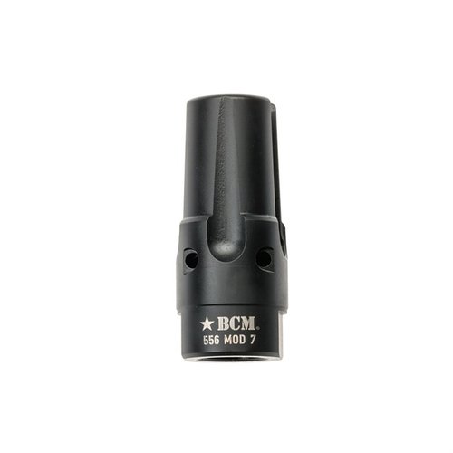 Il BCMGUNFIGHTER Compensator Mod 7-5.56 riduce il rinculo, il lampo e il rumore, con design a tines aperti per nascondere il flash e massima resistenza alla corrosione.
