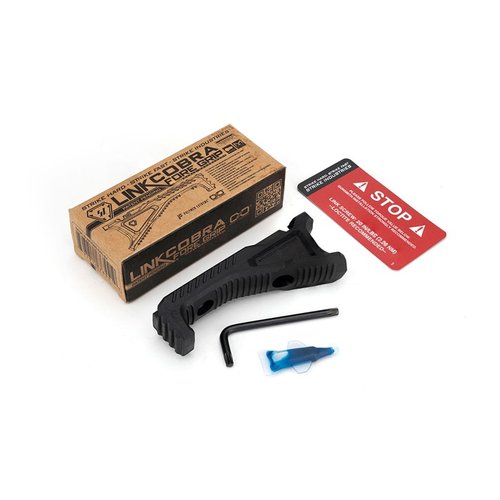 Il LINK Cobra Fore Grip con Cable Management offre un sistema di montaggio SI LINK compatibile M-LOK e KeyMod, gestione cavi integrata e diverse opzioni di impugnatura ergonomica.