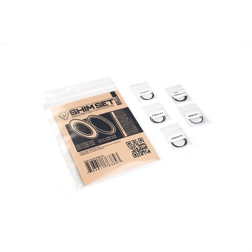 Il set di shims AR di Strike Industries per .223/5.56 o .308 garantisce un'installazione precisa e riutilizzabile, assicurando il corretto allineamento dei dispositivi di bocca.