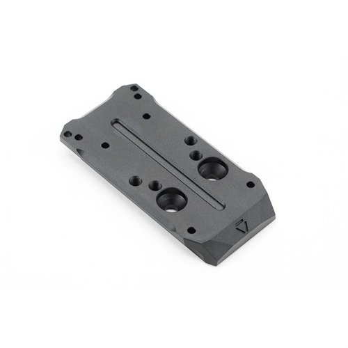 L'adattatore MRDS per la Strike Slide P365 consente di montare facilmente un Mini Red Dot Sight, offrendo compatibilità e un design leggero per il tuo P365.