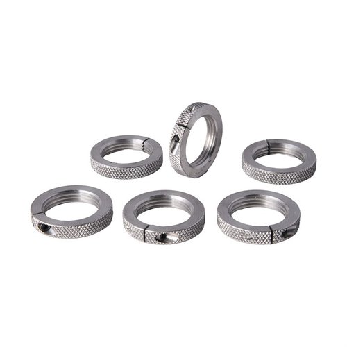 Le CO-AX XL CROSSBOLT DIE LOCK RINGS di Forster garantiscono un allineamento preciso senza danneggiare le filettature, adattandosi a die standard 7/8"-14.
