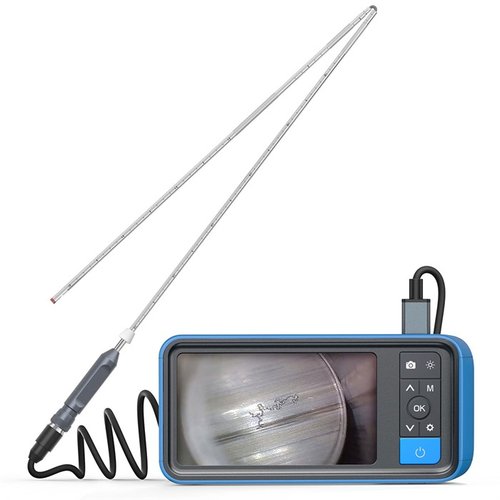 Il NTG200H di Teslong offre un monitor IPS da 4.5" e un sistema di messa a fuoco manuale, con una sonda pieghevole e specchi specifici per calibro per ispezioni precise.
