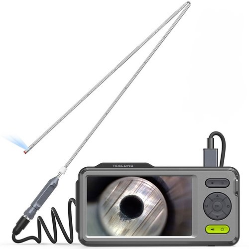 Il NTG200H è un borescope compatto con schermo HD da 5" e probe rigida pieghevole, ideale per ispezioni dettagliate e registrazione video ad alta risoluzione.