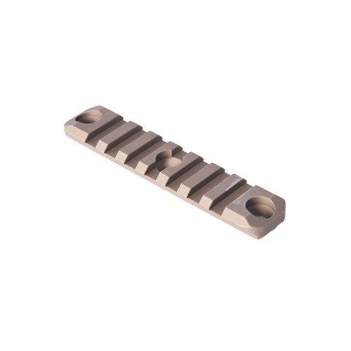 Il rail accessorio HK SMR di Geissele offre una costruzione in alluminio anodizzato milspec, con slot per accessori Picatinny, disponibile in versioni da 3 e 7 slot.