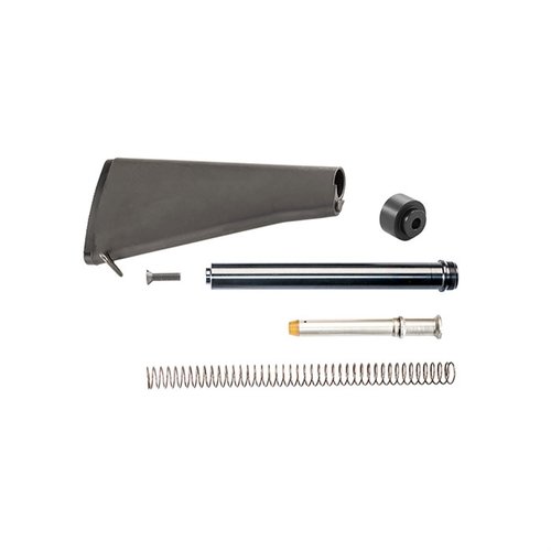 L'AR-15 A2 MIL-SPEC BUTTSTOCK di LUTH-AR include un stock robusto, un buttplate con porta-trappola e un rear swivel, ideale per la tua configurazione.