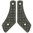 Impugnatura a pistola grande LEVER STOCK G10 - grigio/nero