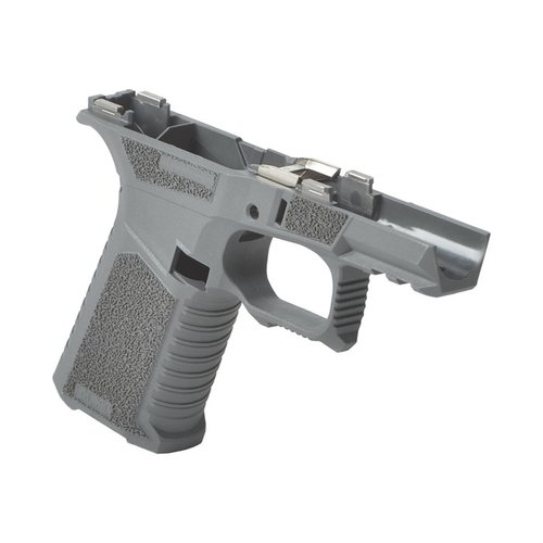 Il telaio SCT 43X offre ergonomia avanzata, serrature antiriflesso, magwell flared e compatibilità con Glock® 43X e 48, ideale per costruire pistole personalizzate.