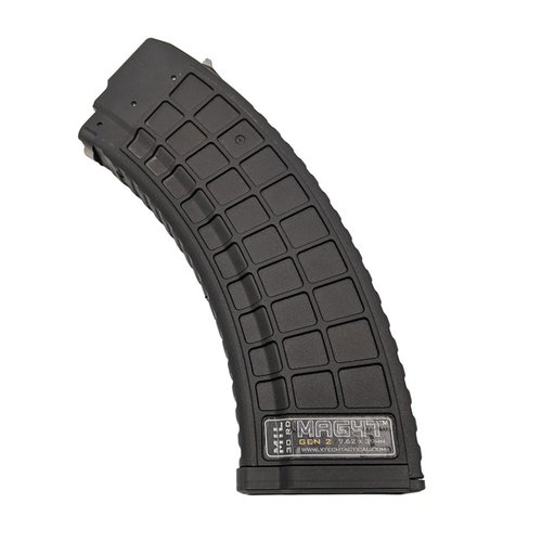 Il MAG47 GEN2 è un caricatore AK47 da 30 colpi in polimero avanzato, con lugs in acciaio inox rinforzati, compatibile con la maggior parte dei modelli AK.