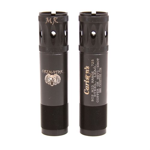 I tubi di strozzatura Carlson's Cremator® offrono la tecnologia Triple Shot (TST) per una transizione graduale, riducendo la deformazione dei pallini e migliorando la densità dei colpi.