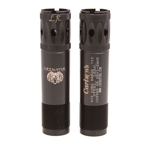I tubi di strozzatura Cremator® di Carlson offrono la Triple Shot Technology (TST) per una transizione graduale, riducendo la deformazione dei pallini e migliorando i modelli.