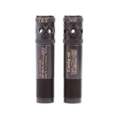Il Carlson’s Long Beard Turkey Choke offre una penetrazione superiore del 10% e modelli di tiro estremamente compatti per un'efficacia letale oltre i 50 yards.