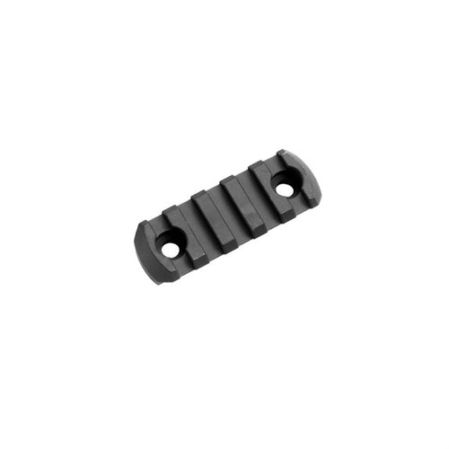 Realizzato in lega di alluminio aeronautico, il M-LOK SLOTTED PICATINNY RAIL consente di montare accessori 1913 su tutte le guide compatibili M-LOK.